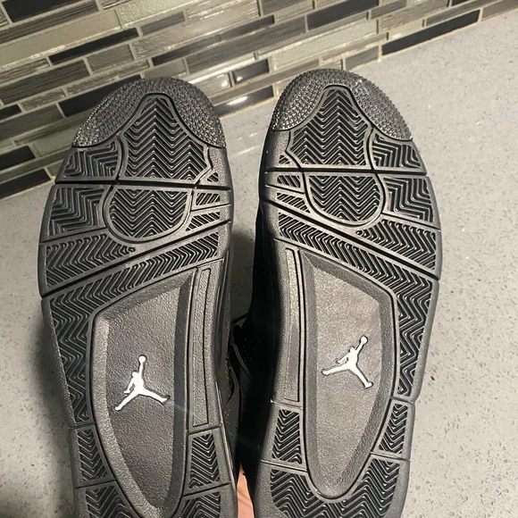 Jordan All-Black High-Top Sneakers - Picture 2 of 5